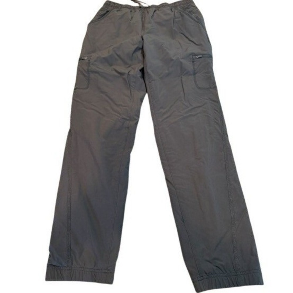 Eddie Bauer Womens 6 Gray Fleece Lined Cargo Pants Hiking Outdoor Winter Stretch